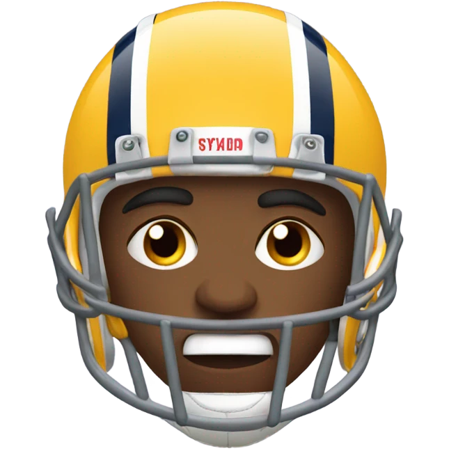 Football player looking mad  emoji