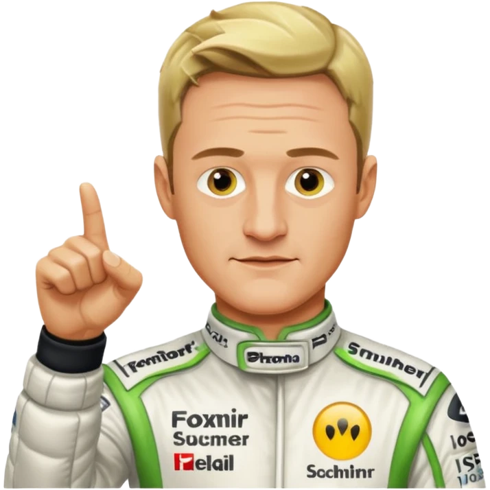 Ralf Schumacher pointing at Ralf Schumacher like in the spiderman meme emoji