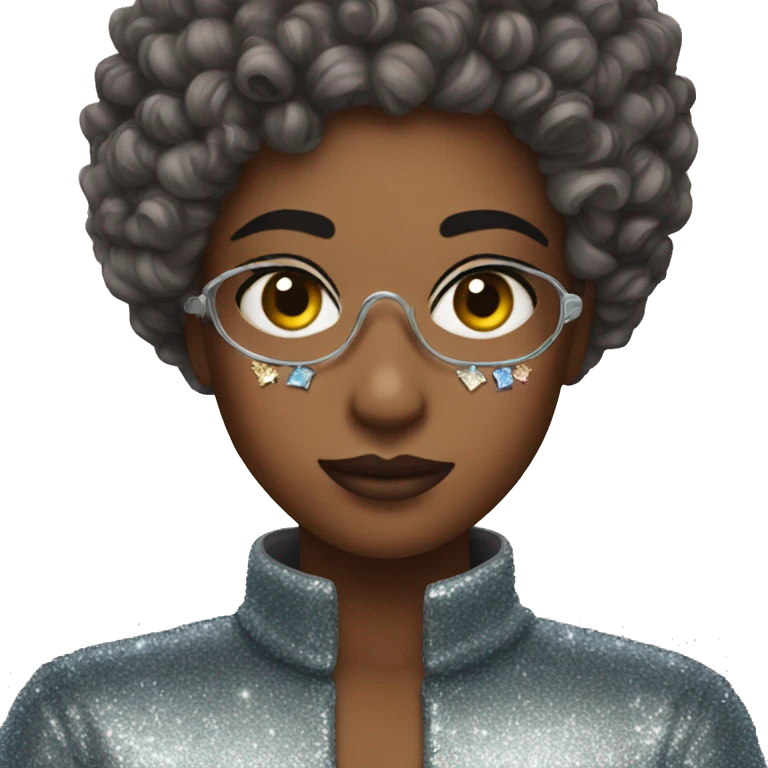 Glitter girl emoji