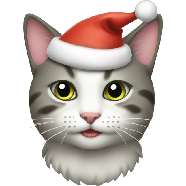 Christmas cat emoji