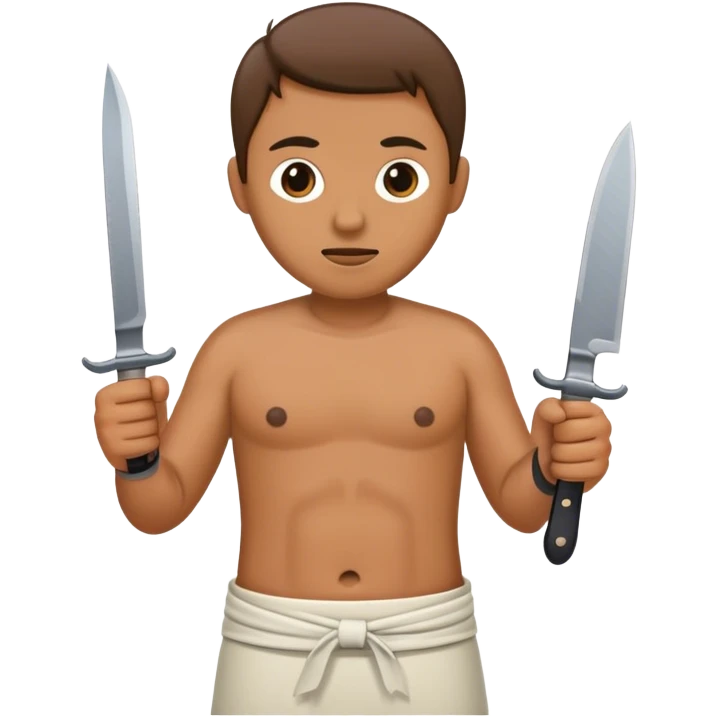 knife to the abdome emoji