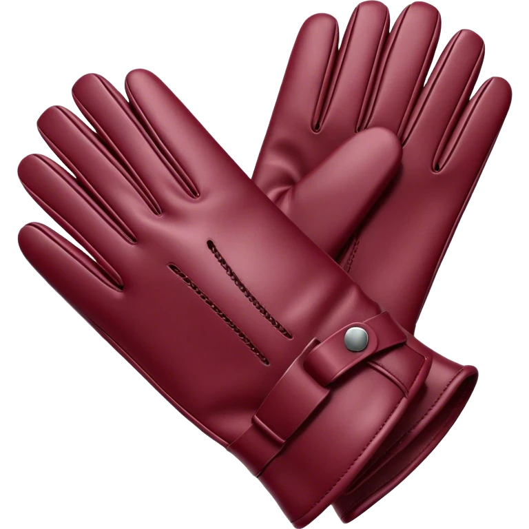 burgundy gloves emoji