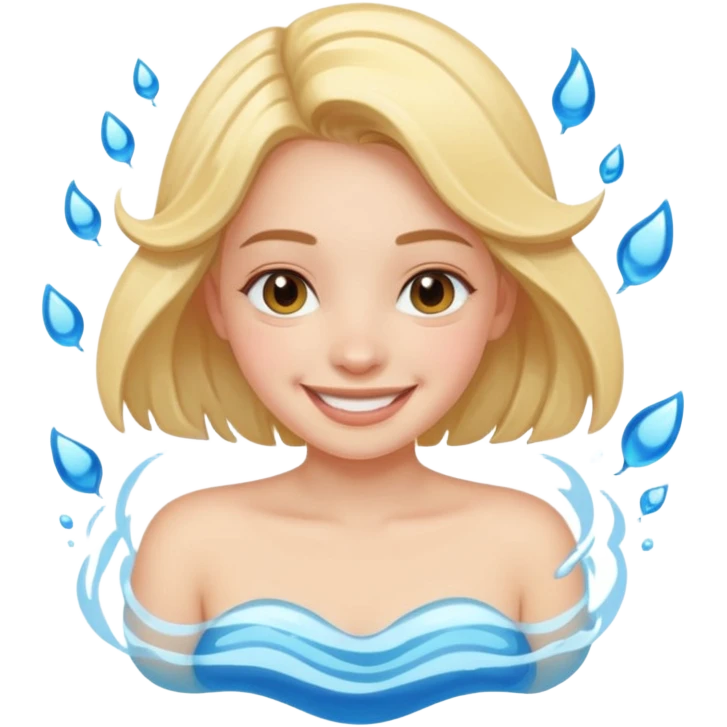Girl with her hydro hug emoji