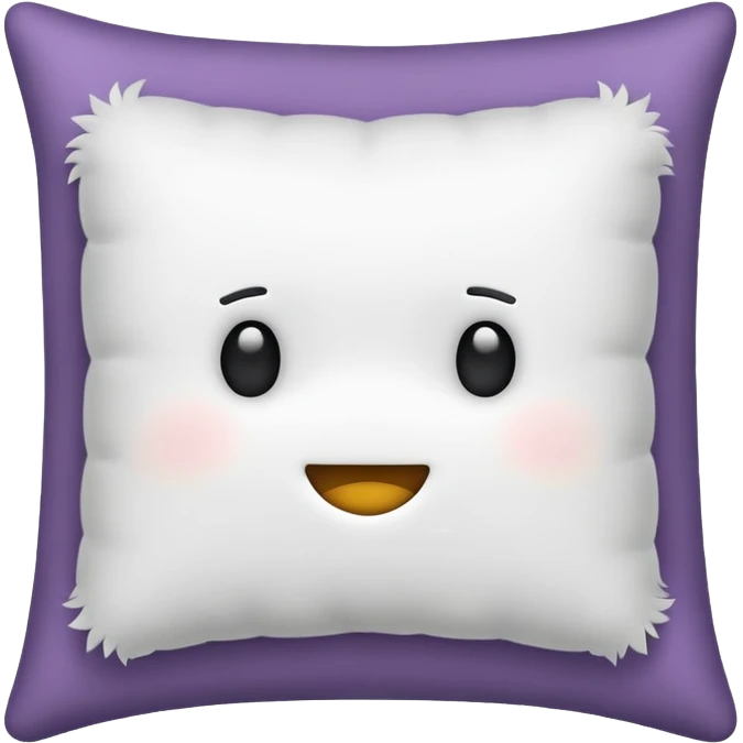 blank pillow without  face emoji
