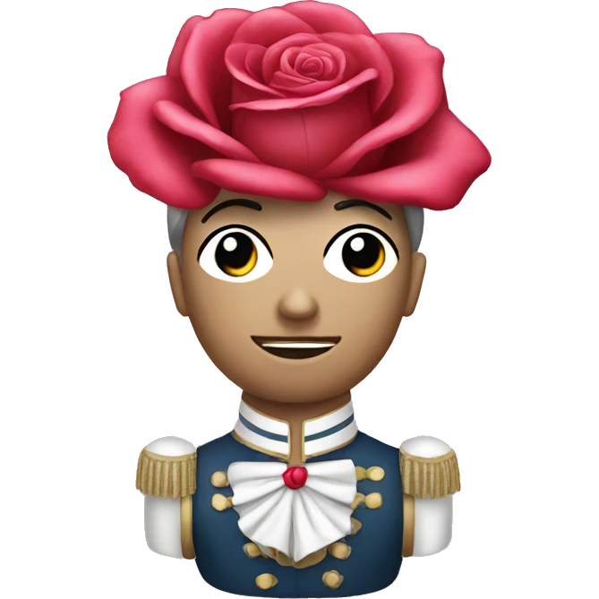 Rose nutcracker emoji