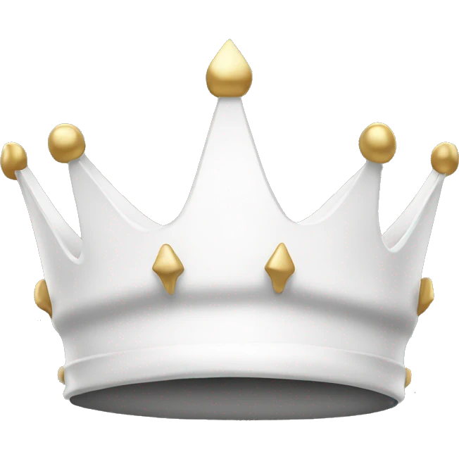 white crown emoji