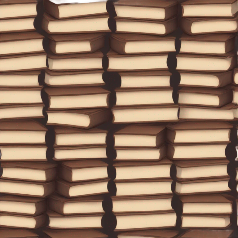 Cute book stack emoji