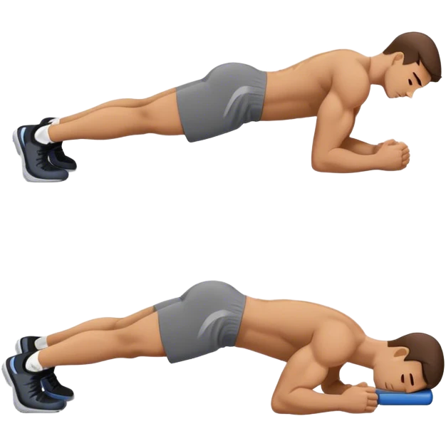 lying down man weighted glute bridges emoji