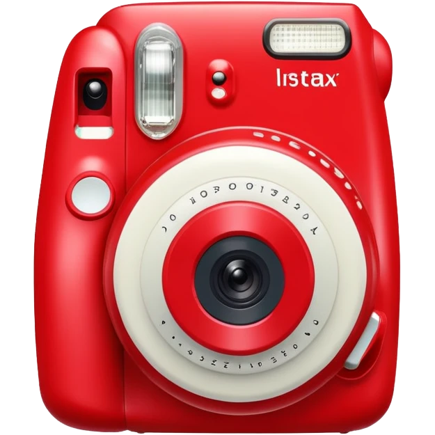 red instax camera emoji