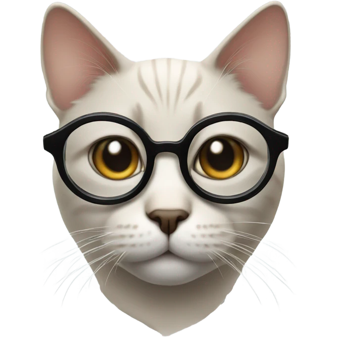 cat wearing glasses  emoji