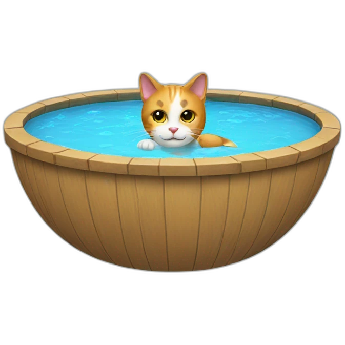 Cat pool emoji