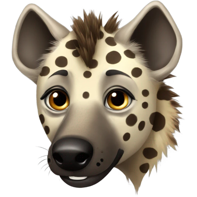 Spotted hyena emoji