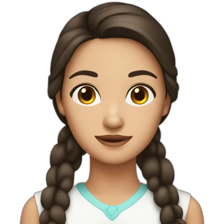 Brunette girl emoji