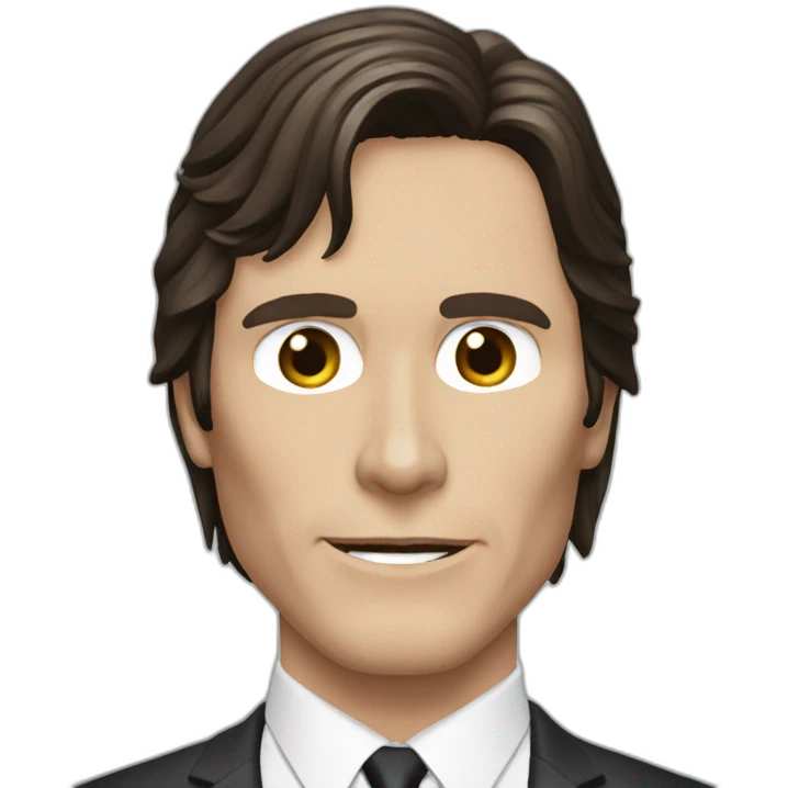 christian bale from american psycho emoji