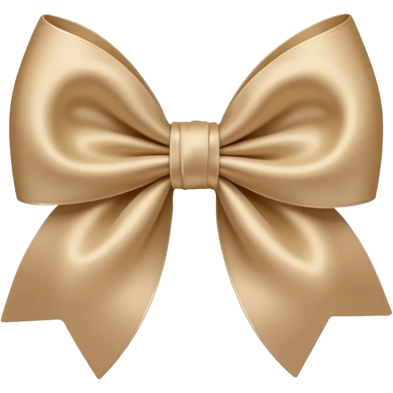 Beige bow emoji