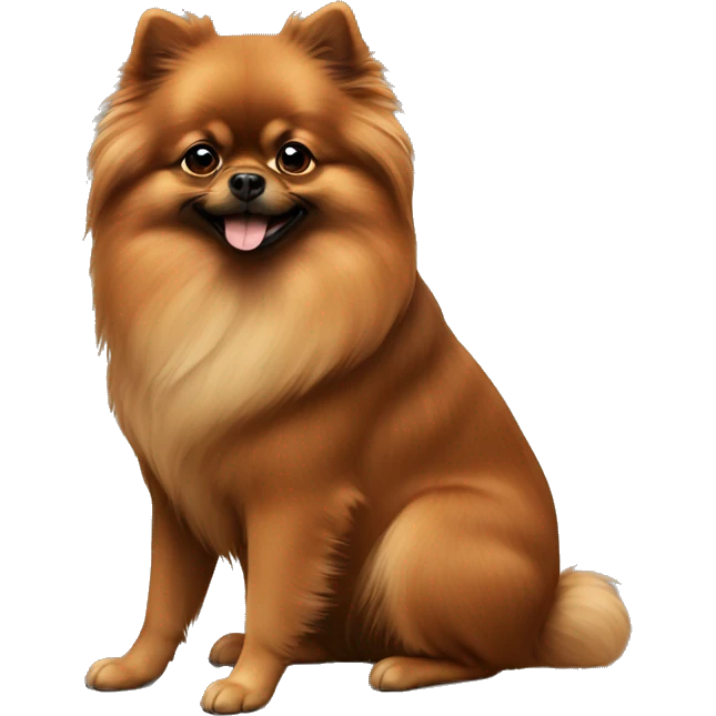 2 brown pomeranians emoji