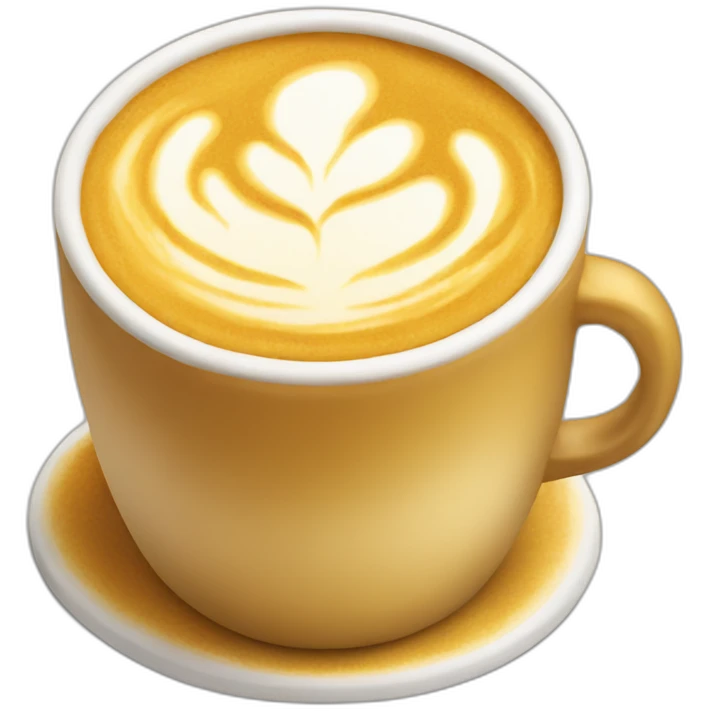 golden latte cup emoji