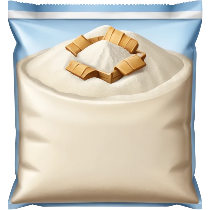 a paquet of flour emoji