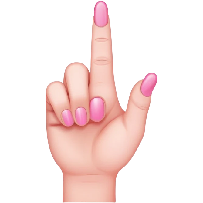 pink middle finger  emoji