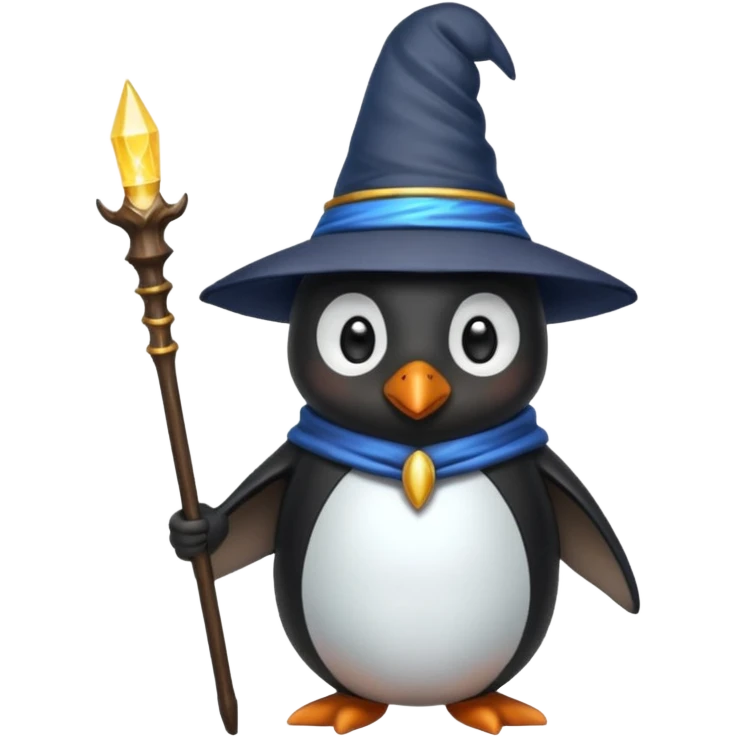 Penguin Wizard emoji