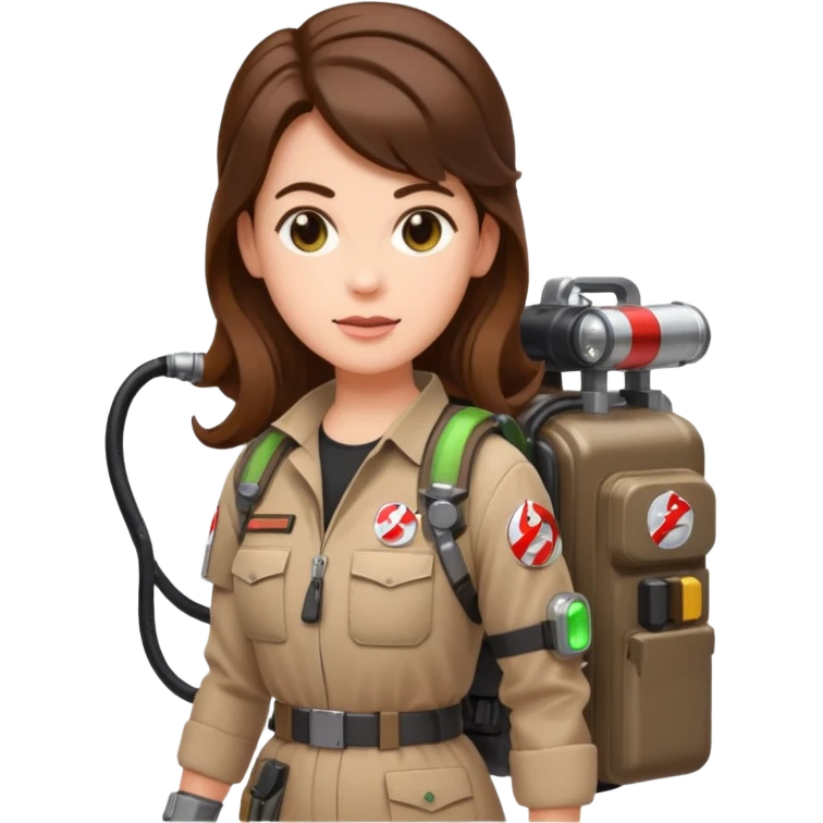 ghostbusters female long hair emoji