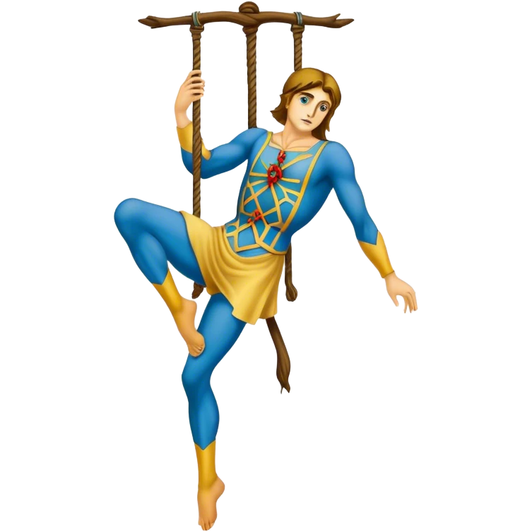 The hanged man Tarot Card emoji