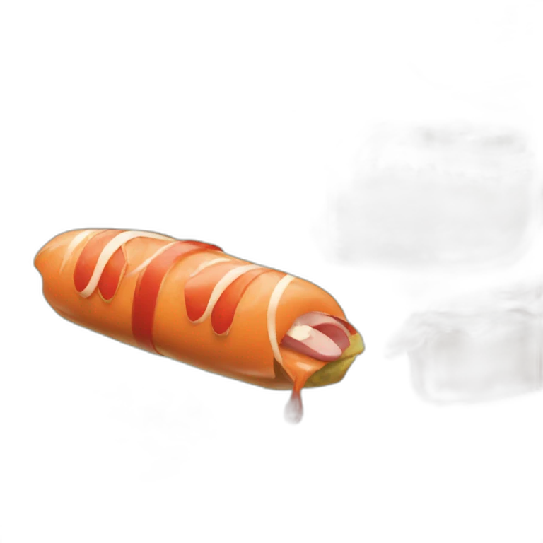 sushi-hotdog emoji