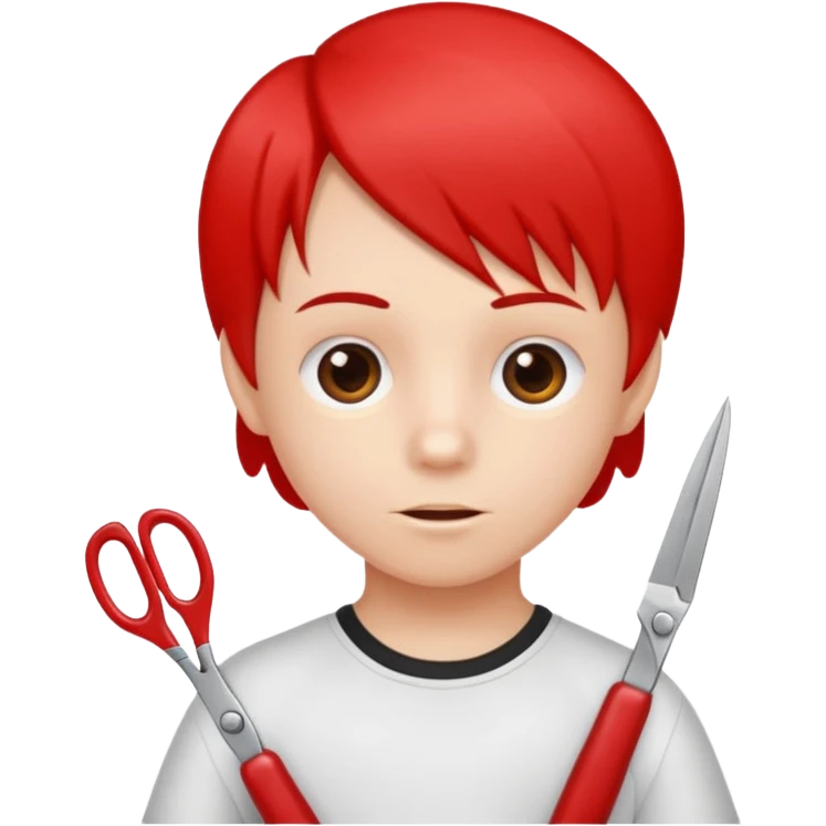 kid scissors emoji