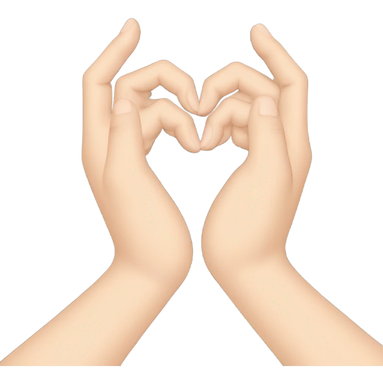 Korean finger hearth emoji