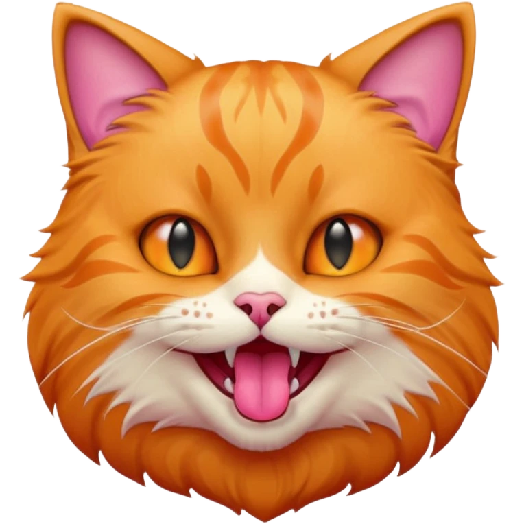 a kitty opening its mouth wide emoji