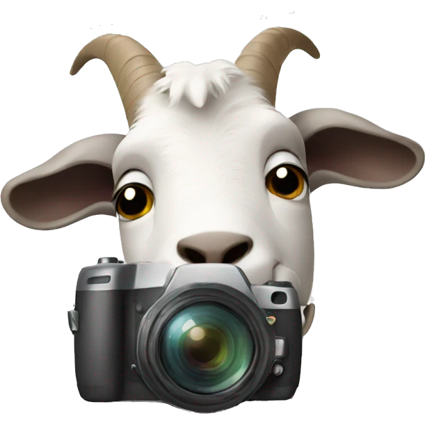 goat with camera emoji