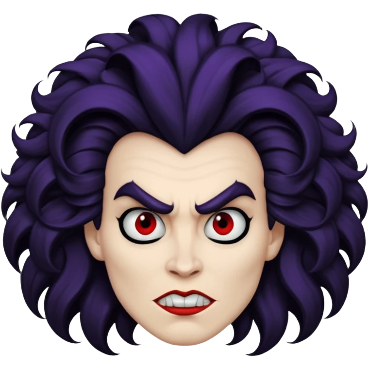 Disney villain with big hair emoji