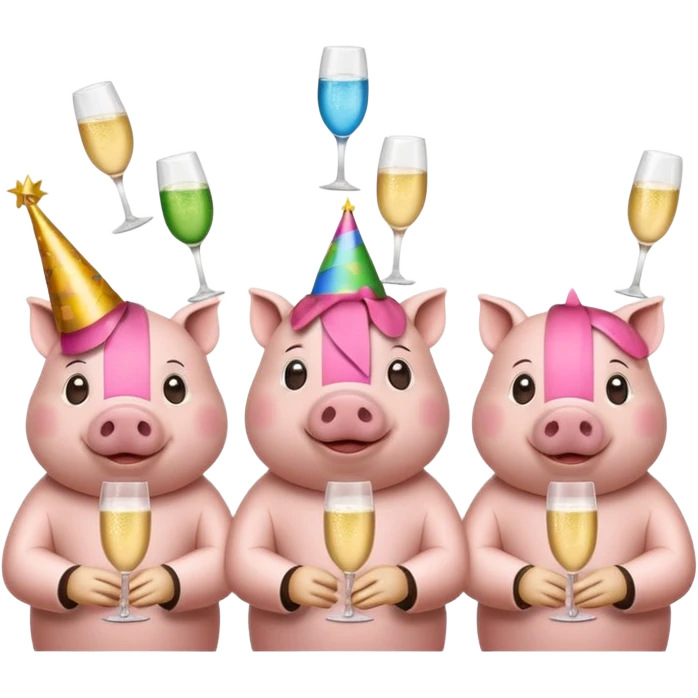 party pigs emoji