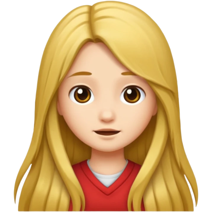 long hair girl emoji