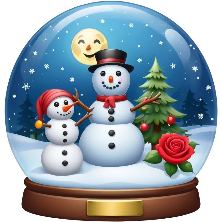 🌙🌹⛄️ emoji