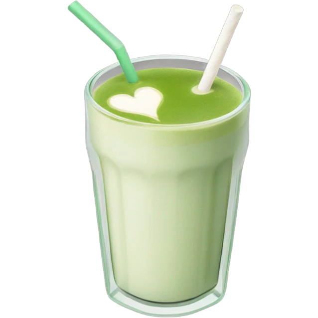 matcha latte with straw emoji