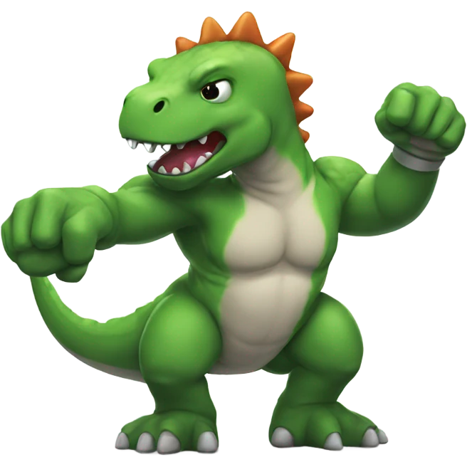 Wrestling Dino emoji