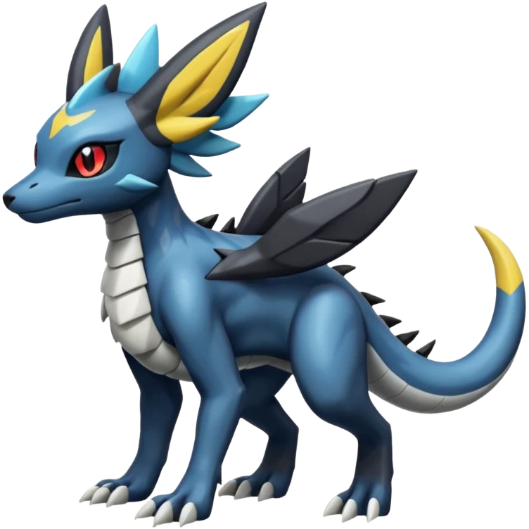 Salandit-Dialga-Umbreon-Silvally-fusion (full body) emoji