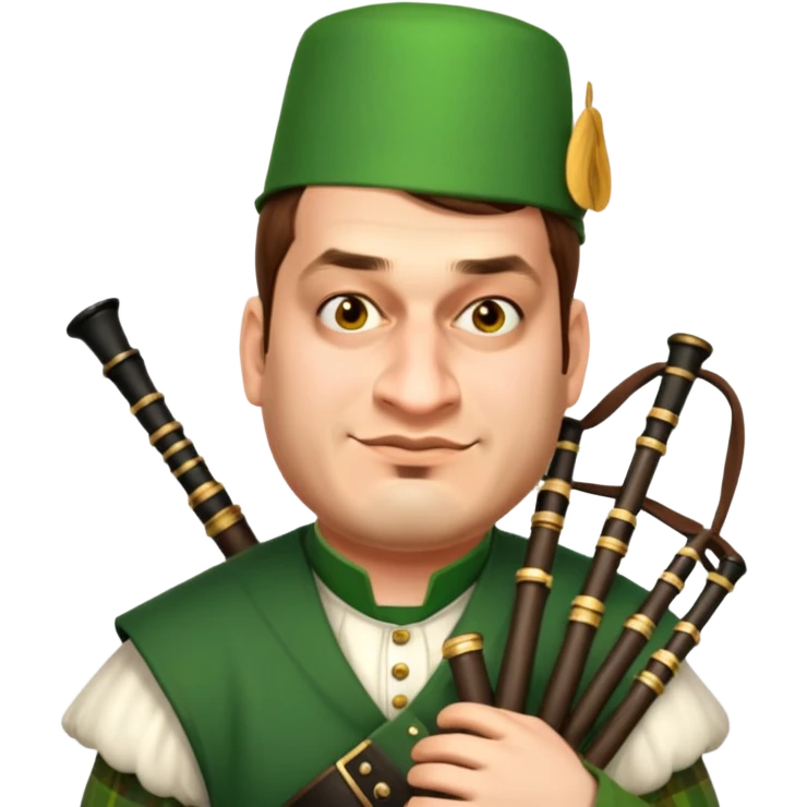 Green Bagpiper emoji