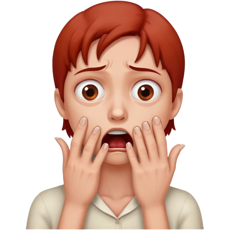 His fingers dug into his throat, nails pressing against his skin as his breaths turned shallow. His face reddened, eyes wide with desperation, a strangled gasp escaping before his grip tightened further emoji