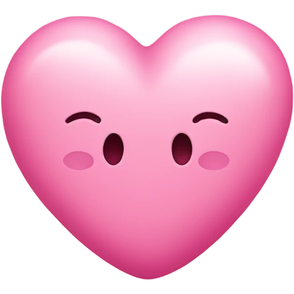 cute pink heart emoji