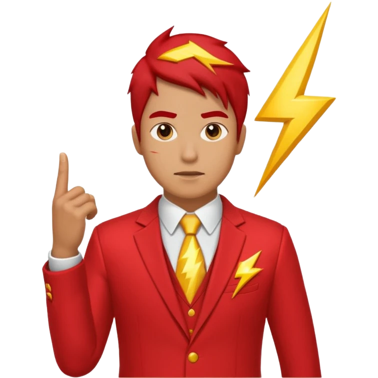 Flash man emoji