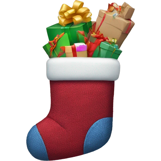 A cozy Christmas stocking filled with little surprises emoji