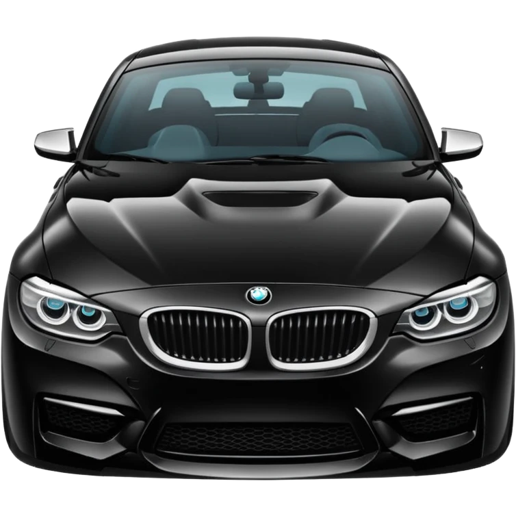 Black bmw car emoji