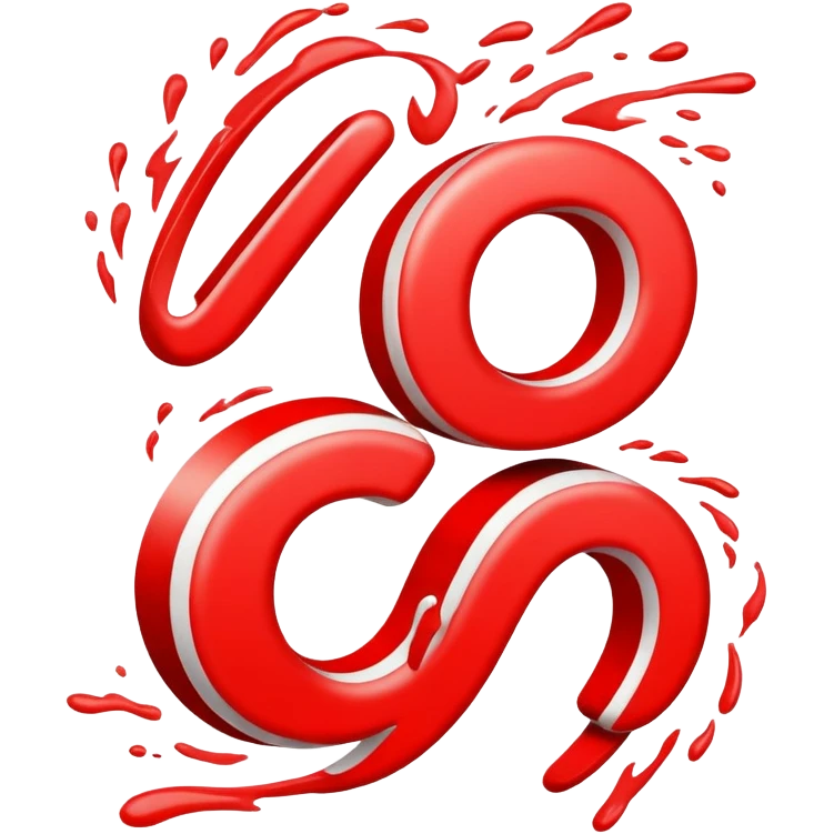 Bold red number 10000 with energetic double underlines like the 100 emoji, vibrant and dynamic design conveying extreme approval and excitement emoji