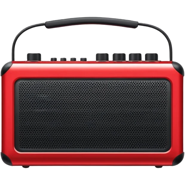 Portable Music Amplifier red emoji