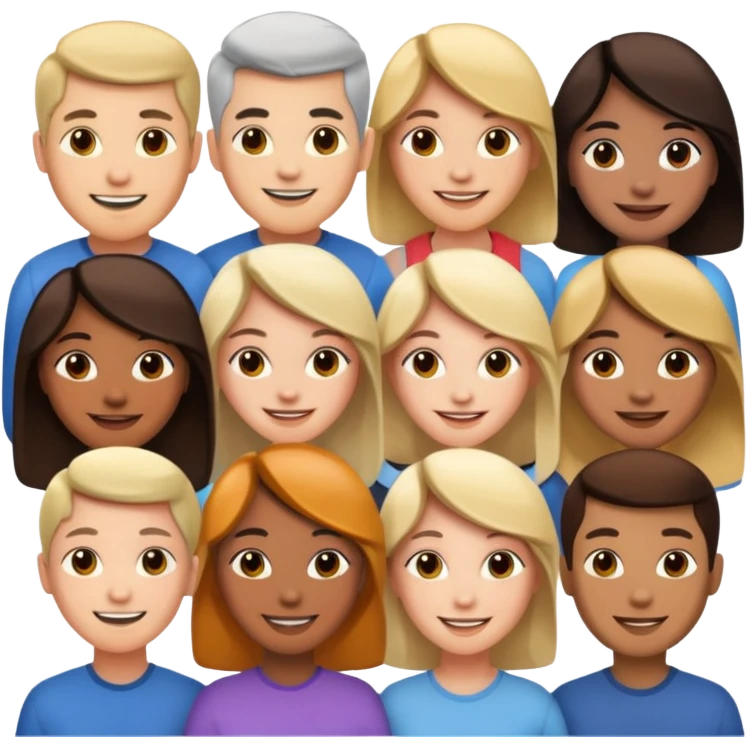 Make a croud of people emoji