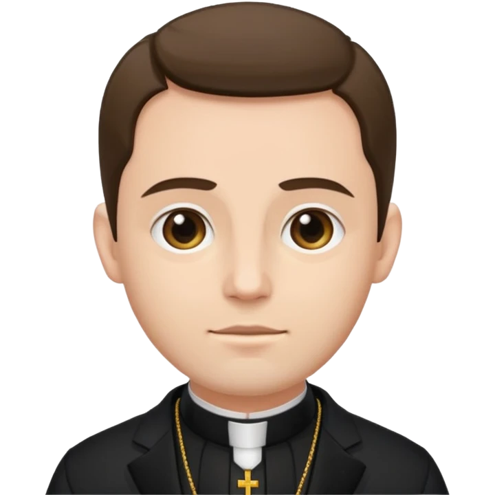 The priest presiding over the wedding emoji