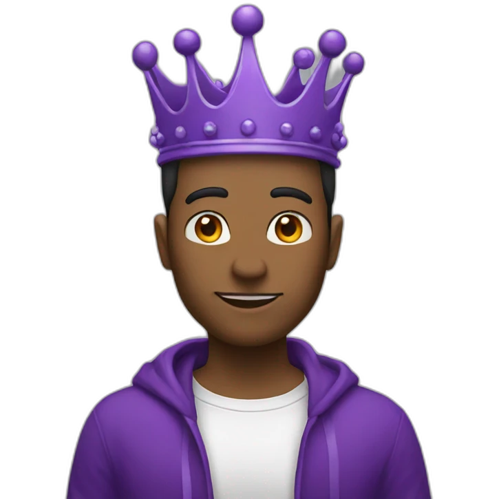 purple CROWN  emoji