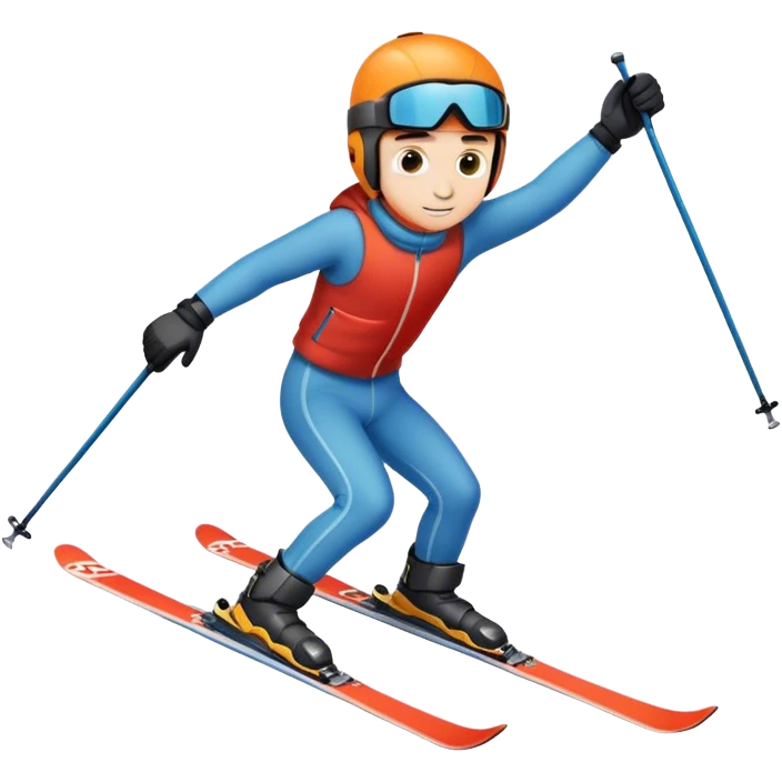 Boy skiing emoji